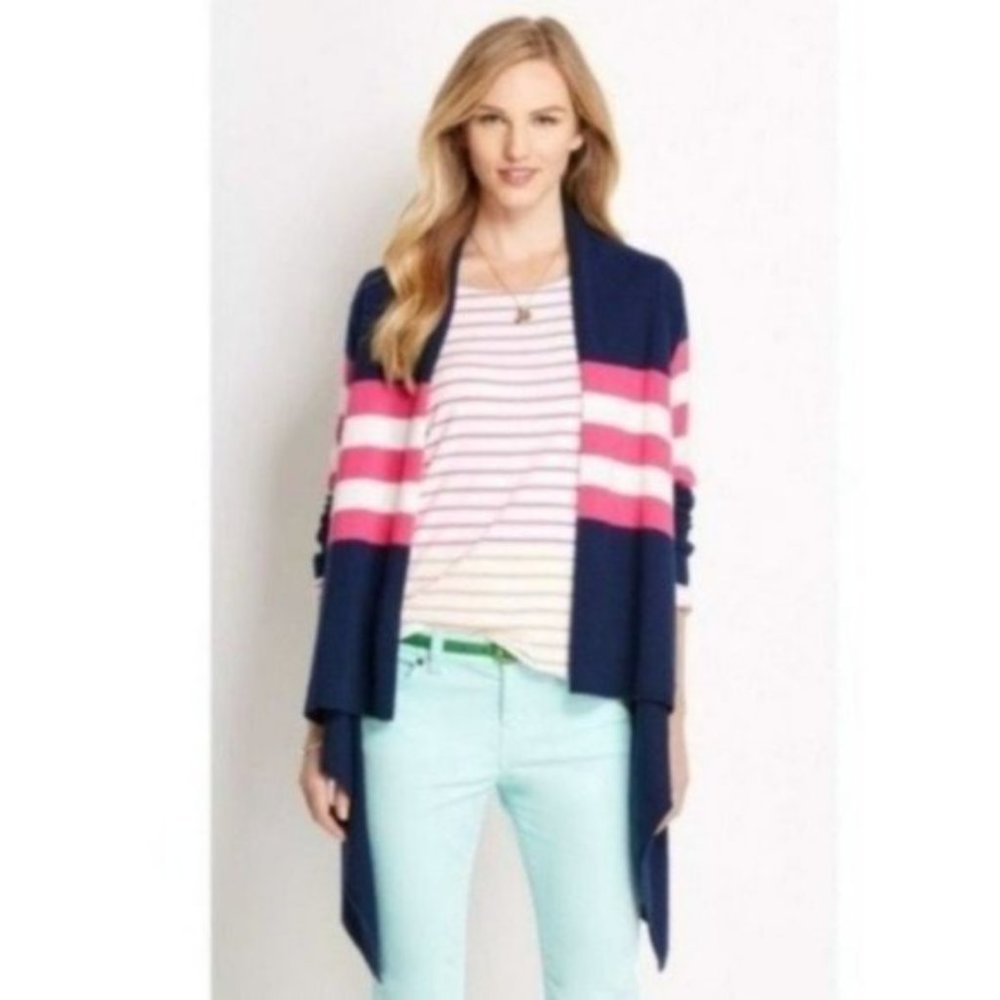 Vineyard Vines Striped Waterfall Cardigan XXS - Picture 5 of 6